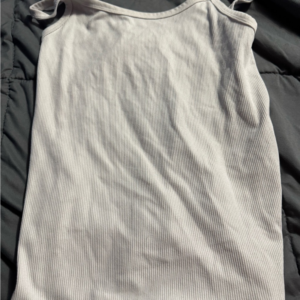 No Boundaries Cream Ribbed Tank Top